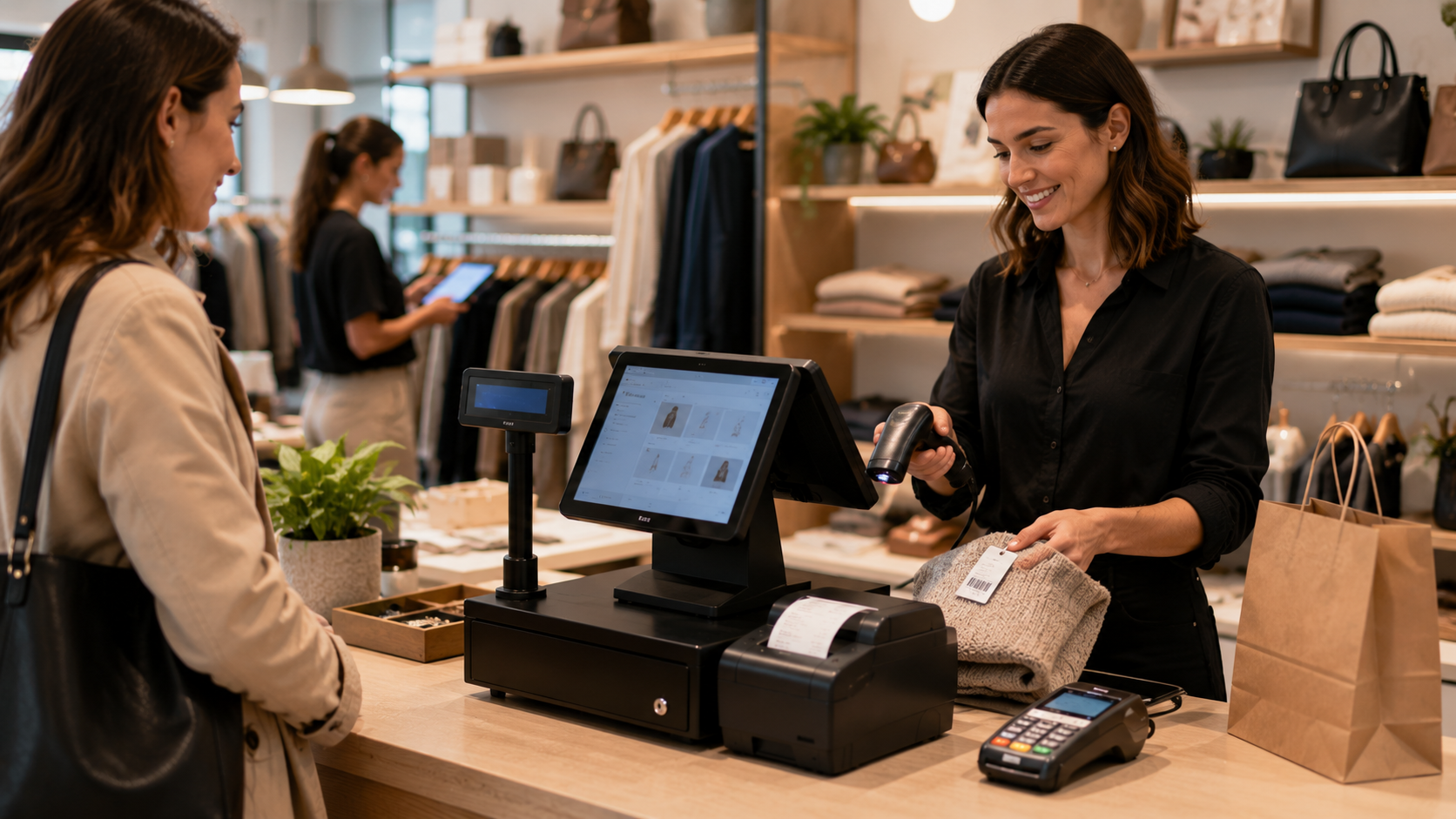 Matériel de caisse pour commerce de détail
