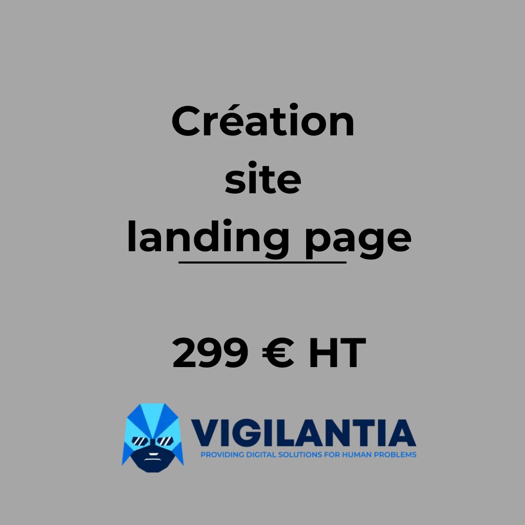 Création Landing Page / One-Pager
