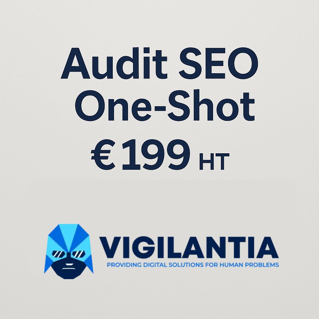 Audit SEO One-Shot – Audit SEO e-commerce pour catalogue et visibilité