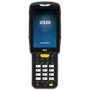 M3 Mobile US20X, 2D, SE4770, BT, WiFi, 4G, NFC, num. fonct., GPS, hot-swap, Android