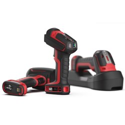 Granit Ultra RS232 Kit: Cordless, Bluetooth, Rugged, 1D/2D, Extreme Long Range, Vibrator, Contact Charging, Red Scanner  2105IXLR-3-CL , Battery  BAT-SCN11 , RS232 Cable  CBL-020-300-C00 , Horizontal Base  CCB23-100BT-07N , EU