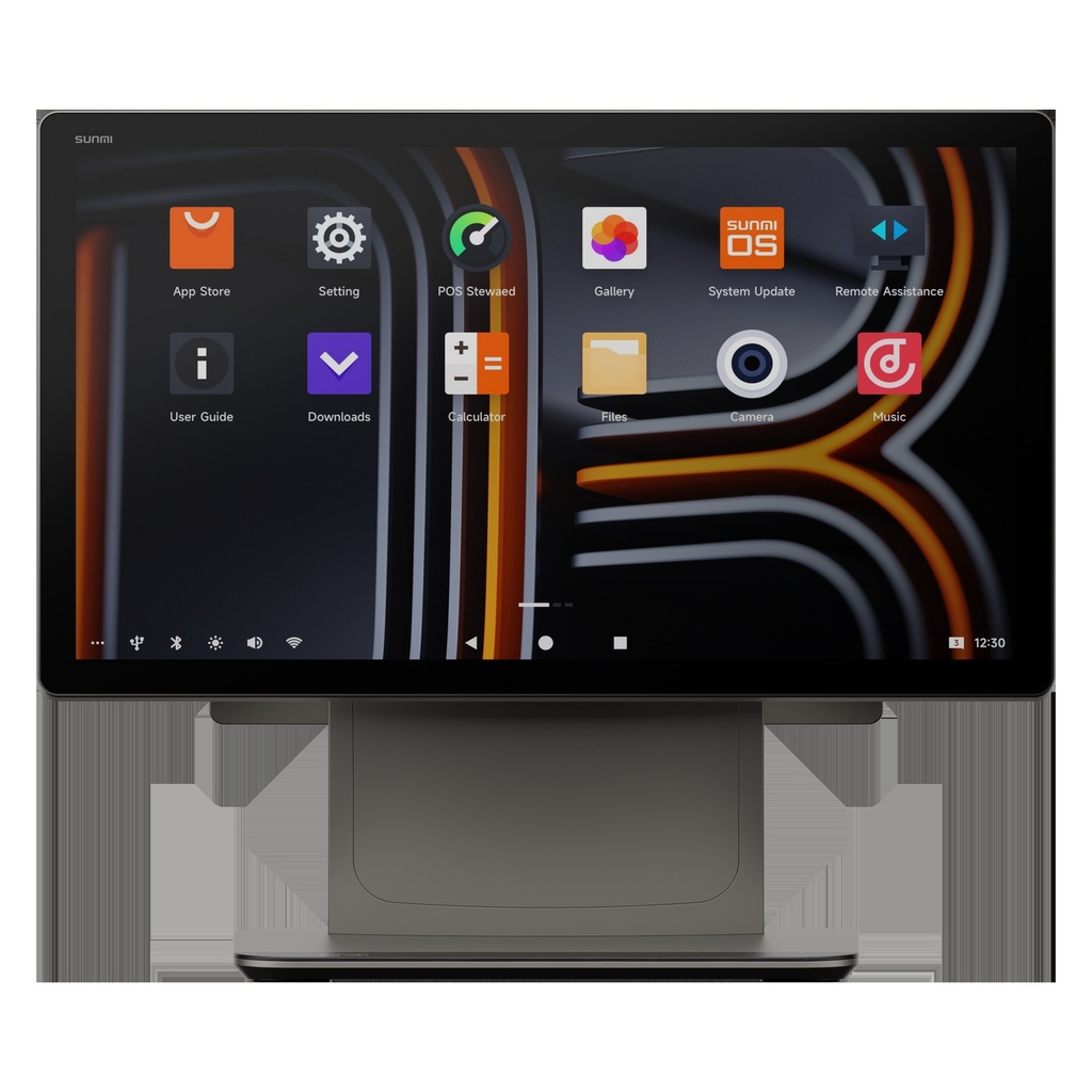 SUNMI D3 Pro, GMS-EDLA, 39,6 cm (15,6''), capacitif projeté, 10 pts, Full HD, USB, BT (BLE, 5.0), Ethernet, WiFi, Android, noir