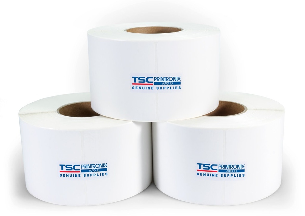 MEDIA, UNCOATED TT, PERM, 102MM x 102MM. Labels/roll1700, C76, OD203, OUT, 8 rolls/ctn. 1UN = 1CTN