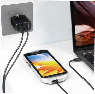 USB Type-A male to USB Type-C male cable.