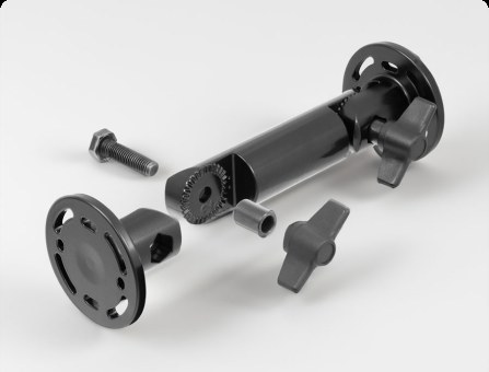 Pedestal Mount  Individual part for pedestal mounts. Pedestal Mount extension arm. Total length: 170 mm. With ball head. For use with item no 202010-202020.