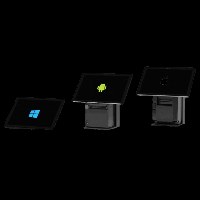Pivoting  backwards up to 60� /rotating  357�  base  Extensible with secure/discreet locking mechanism Fits any tablet with: - size between 142 and 226 mm  horizontal or vertical  - max. 8.5mm thickness Integrated ultra compact USB-C ca