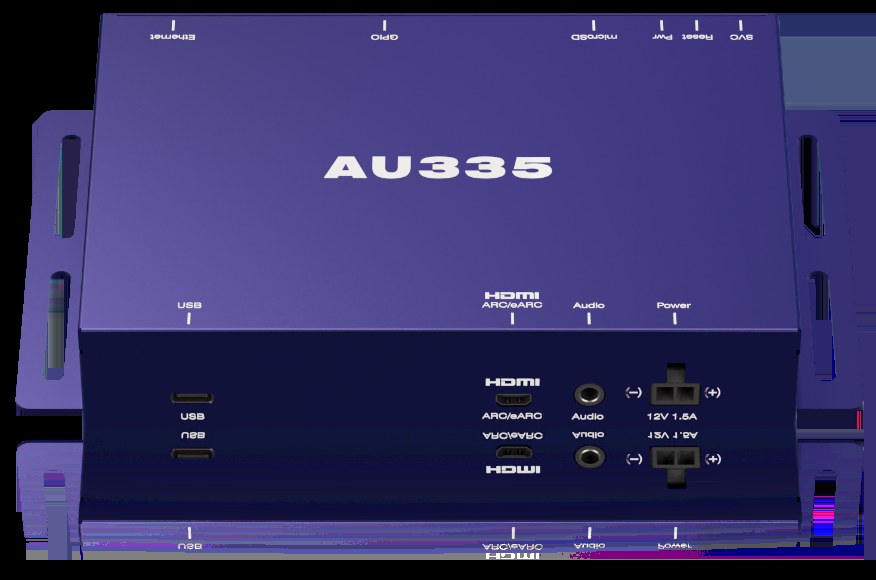 Distribue un son 24 bits à large bande passante de qualité, y compris l'audio Dolby Atmos®, Dolby Audio® et PCM, aux récepteurs AV des barres de son ARC/eARC