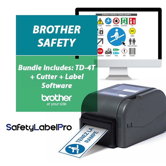 Brother 50x30 mm vinyle (réf. LVP1V000050118FY) - Rouleau d'étiquettes pour l'étiquetage des produits