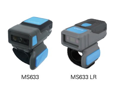 MS633 standard reader,MS633, 2D CMOS Image  1280 x 960 pixels , Bluetooth, USB Type-C, 600mAh Battery,Comes with Finger Holder and USB Type-C cable.