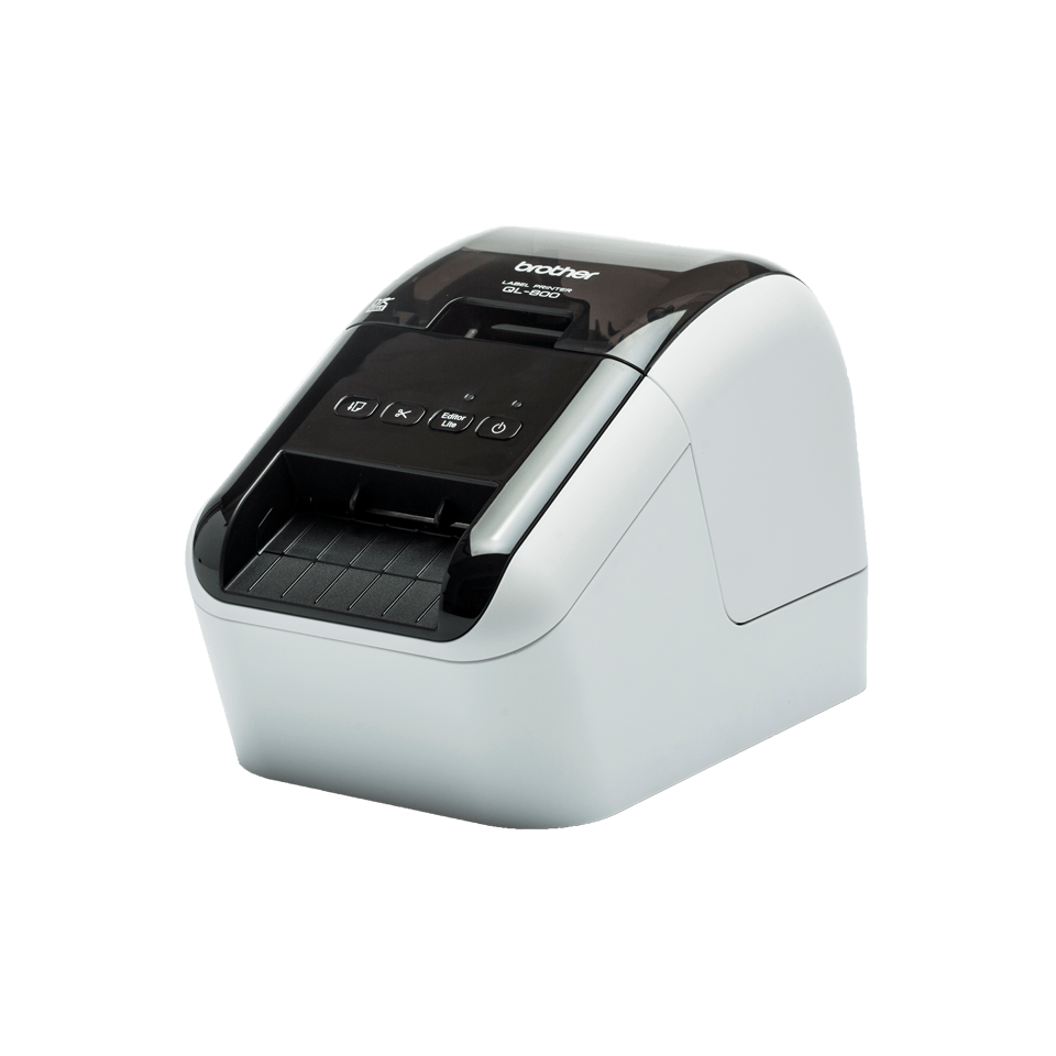 High-speed label printer with WiFi and USB. Prints in black and red using DK rolls. USB � WiFi � Black/Red Printing
