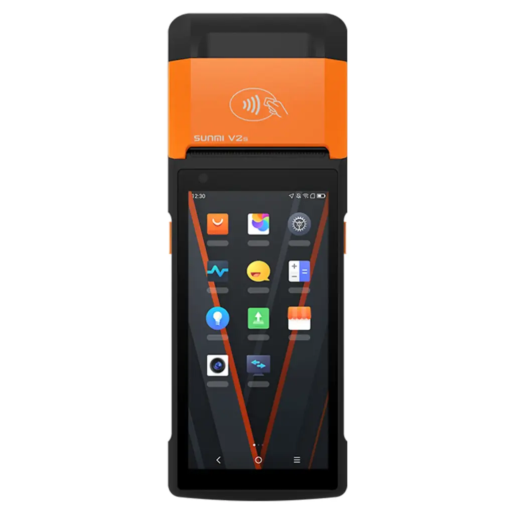 SUNMI V2s – Terminal mobile POS compact avec imprimante pour prise de commande
