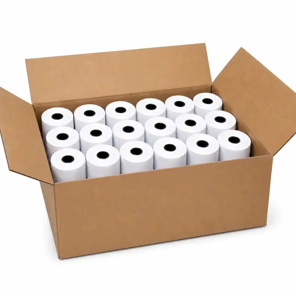 Rouleau d'Étiquettes Thermiques Directes TSC Linerless – 100mm x 32m (Boîte de 18)