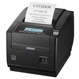 Citizen CT-S801III, 8 pts/mm (203 dpi), massicot, USB, noir