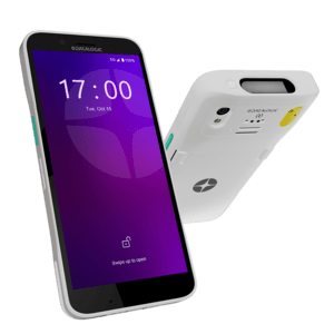 Datalogic Memor 17-HC, 2D, capacitif projeté, USB-C, BT, WiFi (Wi-Fi), eSIM, 5G, NFC, Android, blanc
