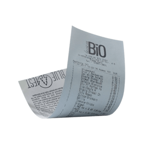 [rot5718blue] Receipt rolls Blue4est, rouleau de tickets, 57 mm, 18 m, longue vie, CB, bleu clair