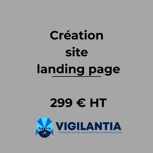 Création Landing Page / One-Pager