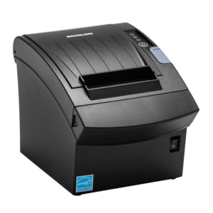 [bix350pv-7 – SRP-350VK/BEG] receipt printer, direct thermal, 7 dots/mm (180 dpi), media width (max.): 80 mm, print width (max.): 72 mm, roll diameter (max.): 83 mm, speed (max.): 300 mm/s, cutter, optical sensor, USB (2.0), RAM: 64 MB, flash: 64 MB, BXL/POS, included: power supply, power cord, receipt roller, color: black
