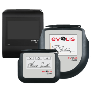 [evosig100 – ST-BE105-2-UEVL] Tablettes de signature, 10.5 cm (4''), résolution: 320x160 pixels, écran tactile, monochrome, écran LCD, connecion: USB (2.0), dimensions (LxHxP): 160x120x10mm, 0,2kg