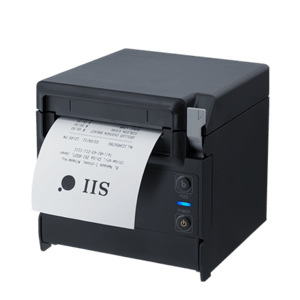 [seirpf103 – RP-F10-K27J1-3 10819] ticket printer, direct thermal, resolution: 8 dots/mm (203 dpi), media width (max.): 58/80 mm, print width (max.): 72 mm, roll diameter (max.): 83 mm, speed (max.): 250 mm/s, cutter, connection: USB Host, Ethernet, included: power supply, power cord (EU), color: black