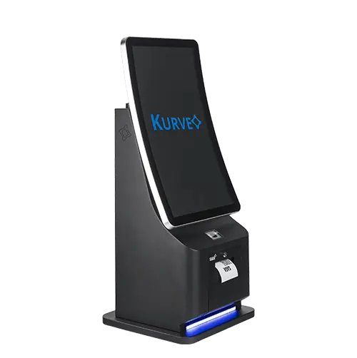 [KV236WD] KURVEO Desk 23,6 pouces – Borne tactile de comptoir pour commande libre-service