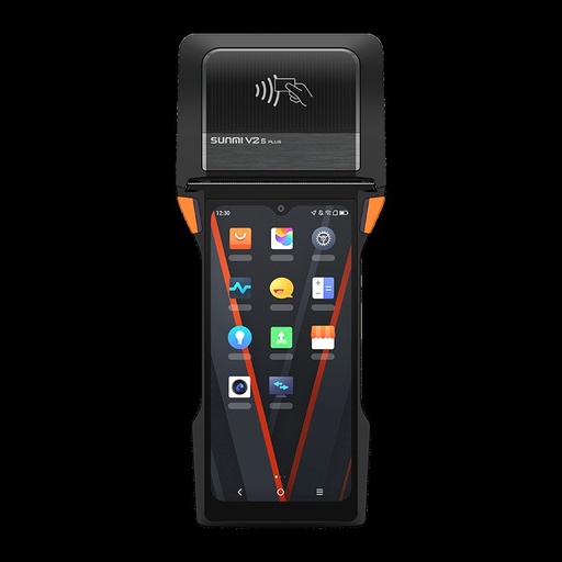 [sunmi-p06050006] V2s PLUS, SUNMI OS, A11, 6.22_, 3GB+32GB, 2MP front camera + 13MP rear camera, 2D scanner, 80mm printer + label printer, NFC, Wifi, 4G, EU Adapter, 1-Y